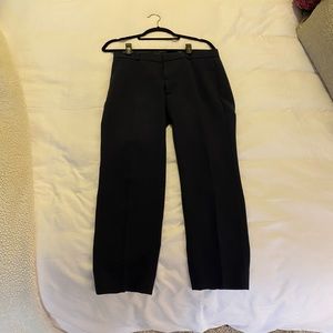 Navy blue ankle length/crop dress pants